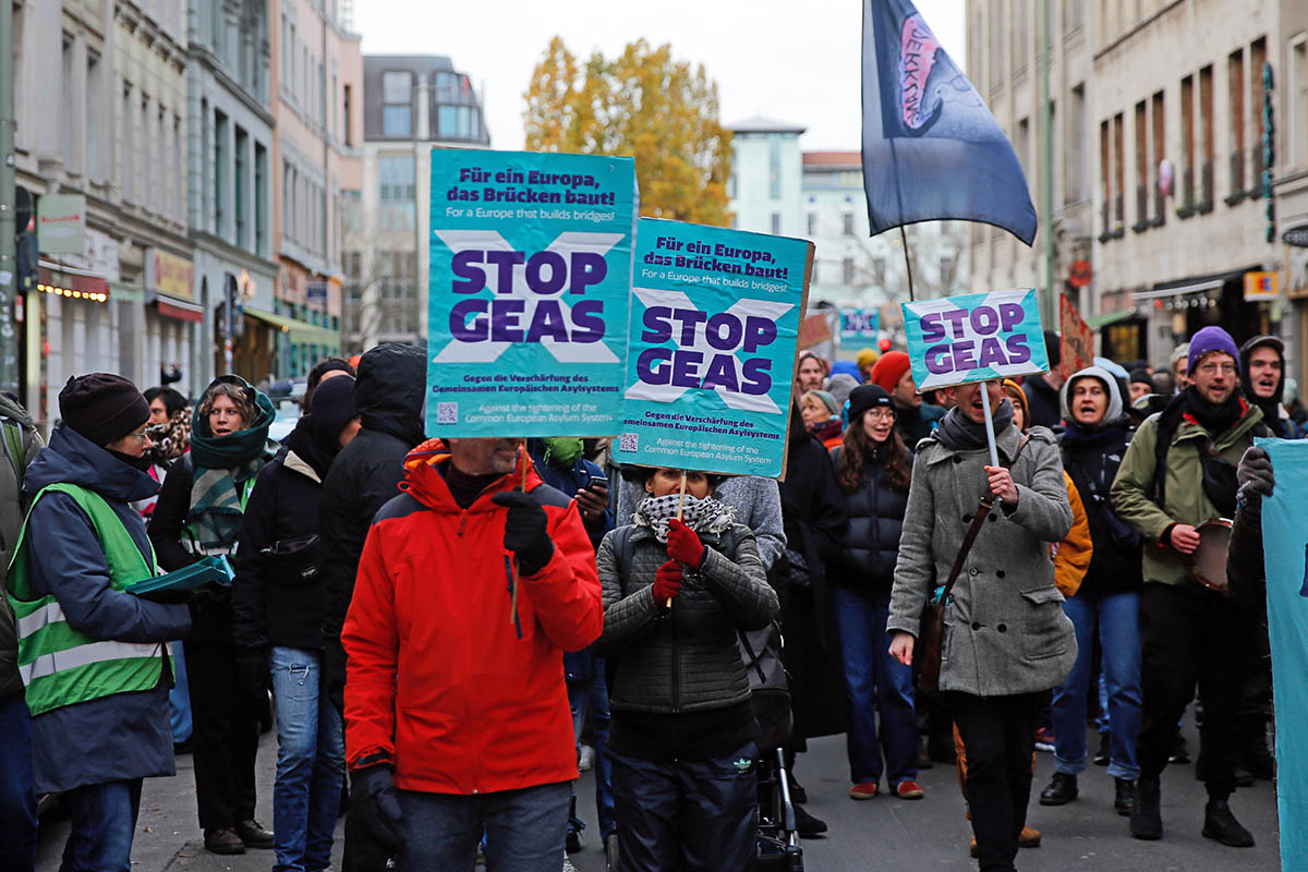 STOP GEAS Demo in Berlin, 26. November 2023: Array
