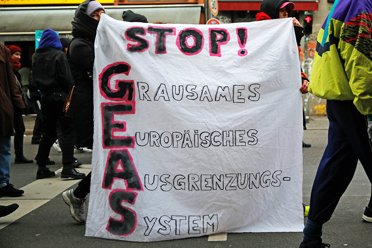 STOP GEAS Demo in Berlin, 26. November 2023: Array