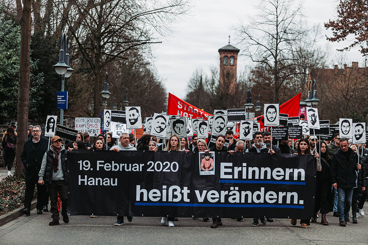 17.02.2024 - Hanau - Demo zum 4. Jahrestag: Array