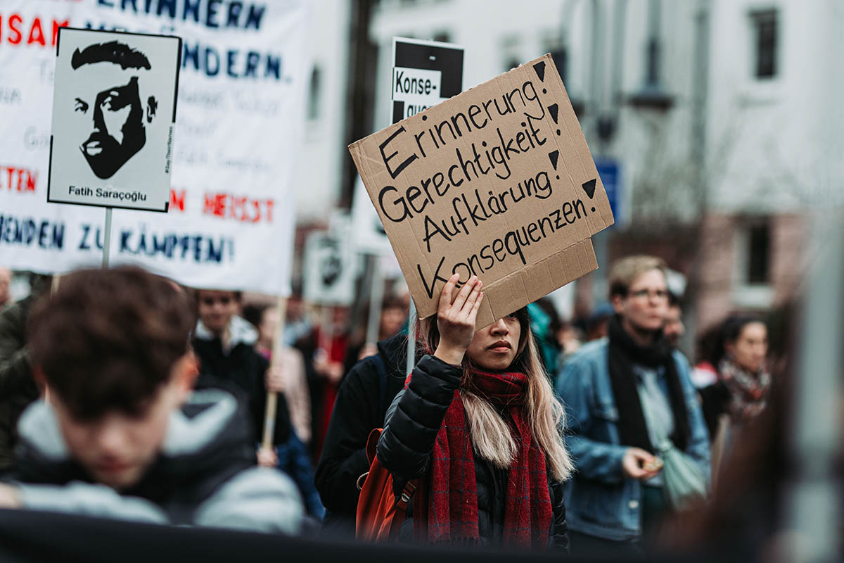 17.02.2024 - Hanau - Demo zum 4. Jahrestag: Array