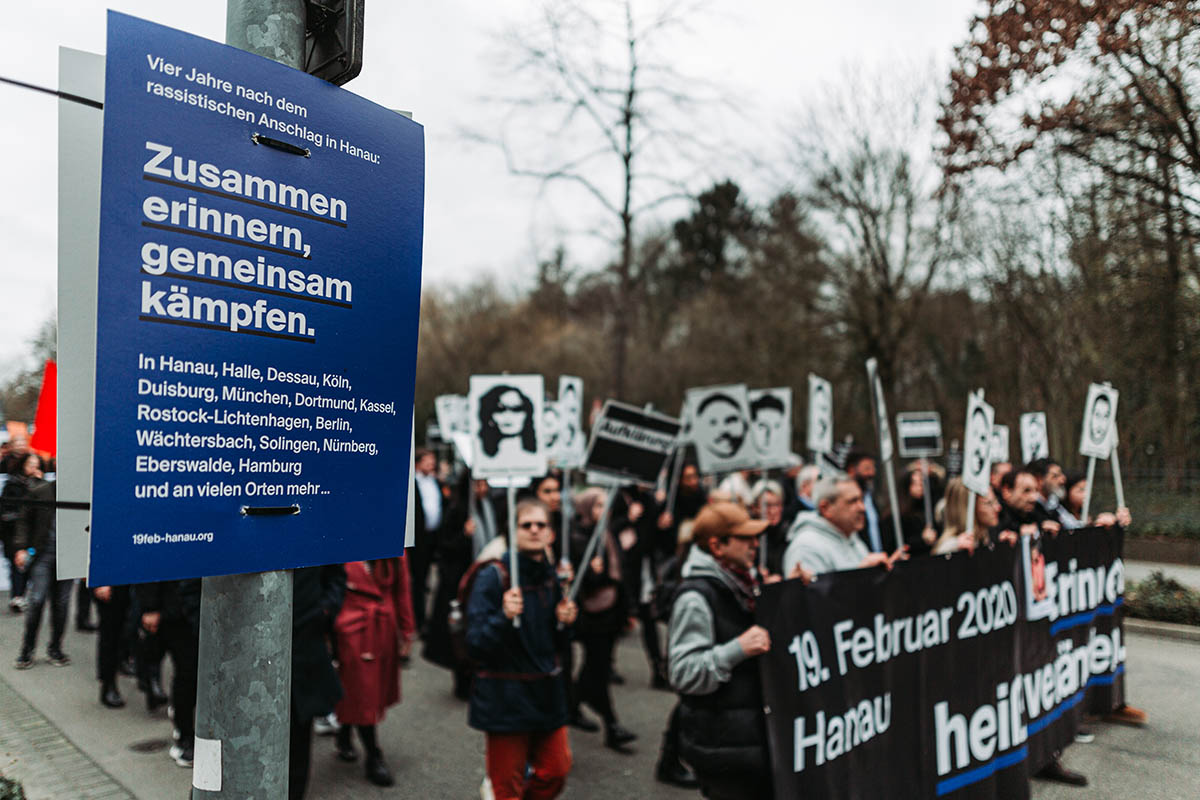 17.02.2024 - Hanau - Demo zum 4. Jahrestag: Array