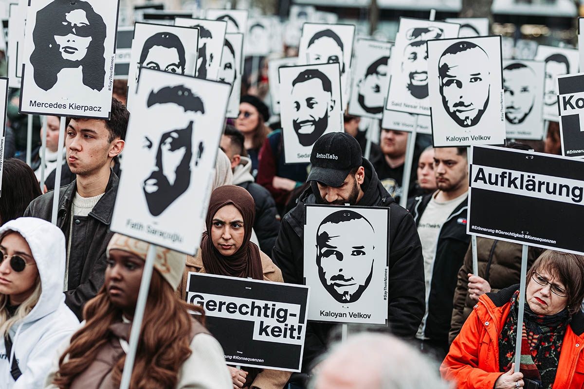 17.02.2024 - Hanau - Demo zum 4. Jahrestag: Array