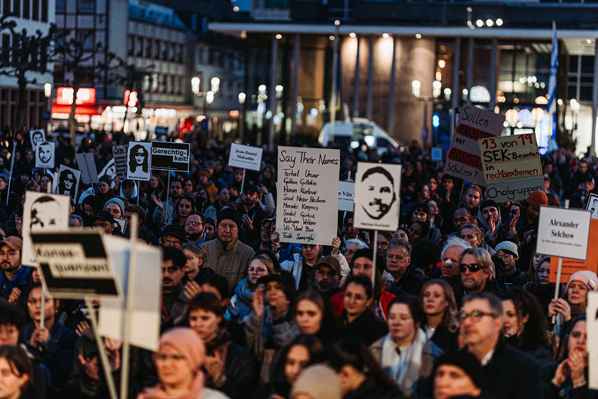 17.02.2024 - Hanau - Demo zum 4. Jahrestag: Array