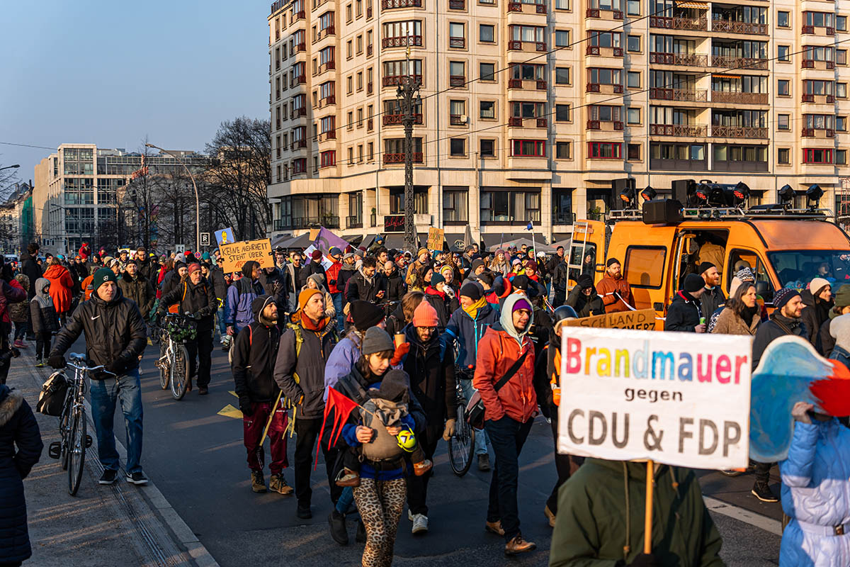 Demonstration unter dem Motto
