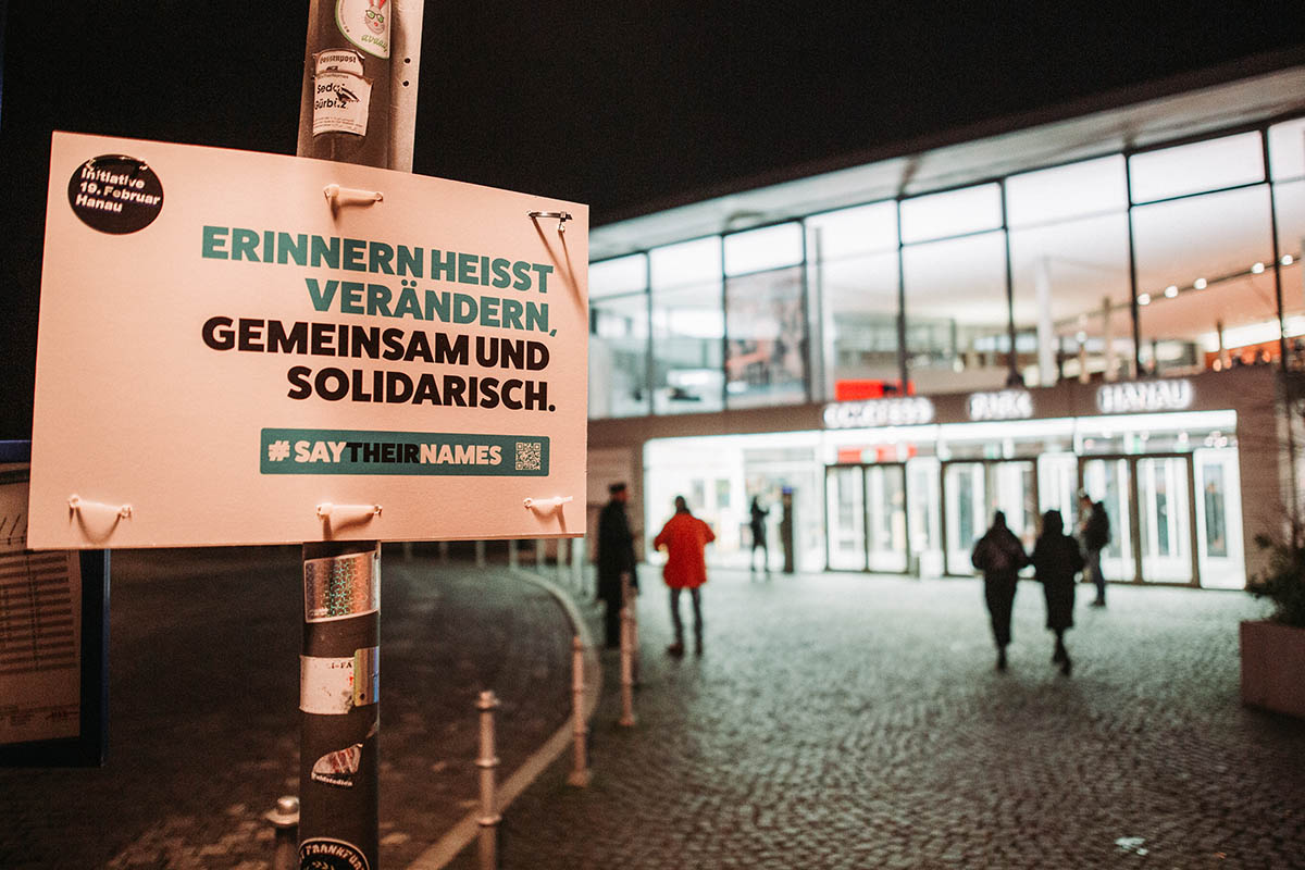 Gedenkveranstaltung am 15.02.2025 im Congress Park Hanau zum fünftes Jahrestag: Array