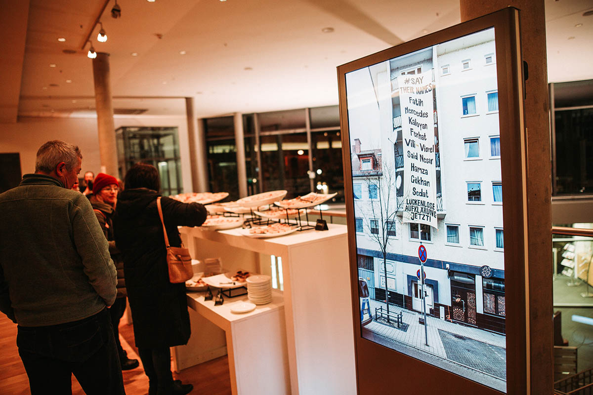 Gedenkveranstaltung am 15.02.2025 im Congress Park Hanau zum fünftes Jahrestag: Array