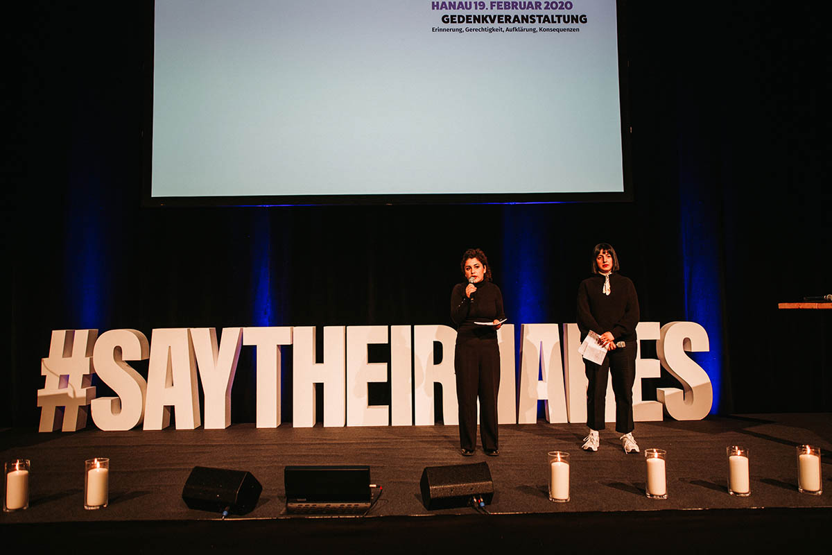 Gedenkveranstaltung am 15.02.2025 im Congress Park Hanau zum fünftes Jahrestag: Array