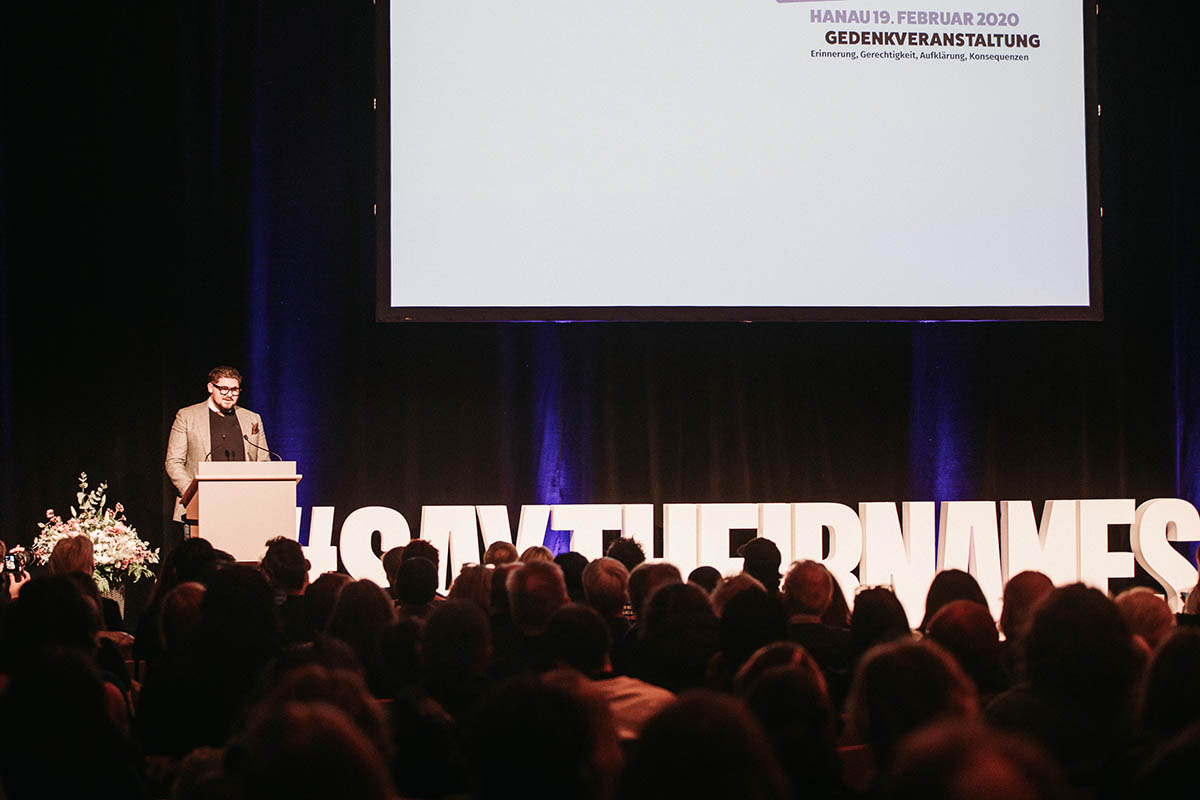 Gedenkveranstaltung am 15.02.2025 im Congress Park Hanau zum fünftes Jahrestag: Array