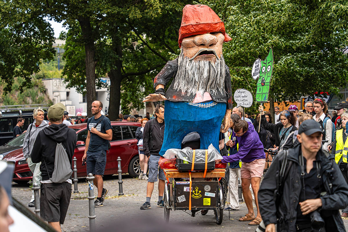 Protest gegen Zaunbau im Görli: Array
