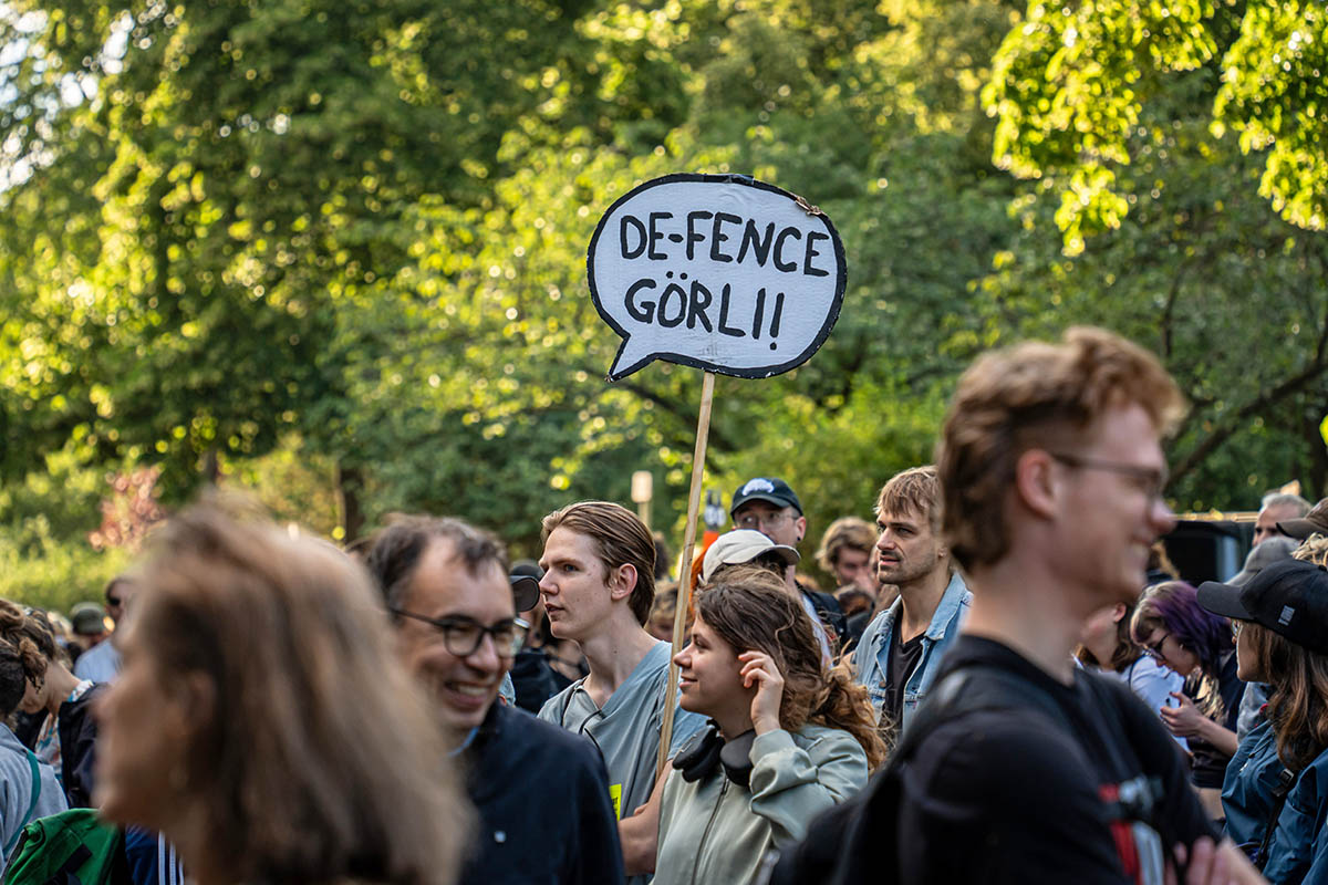 Protest gegen Zaunbau im Görli: Array