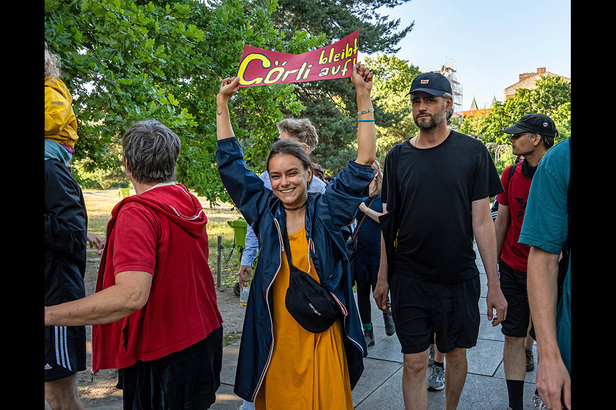 Protest gegen Zaunbau im Görli: Array