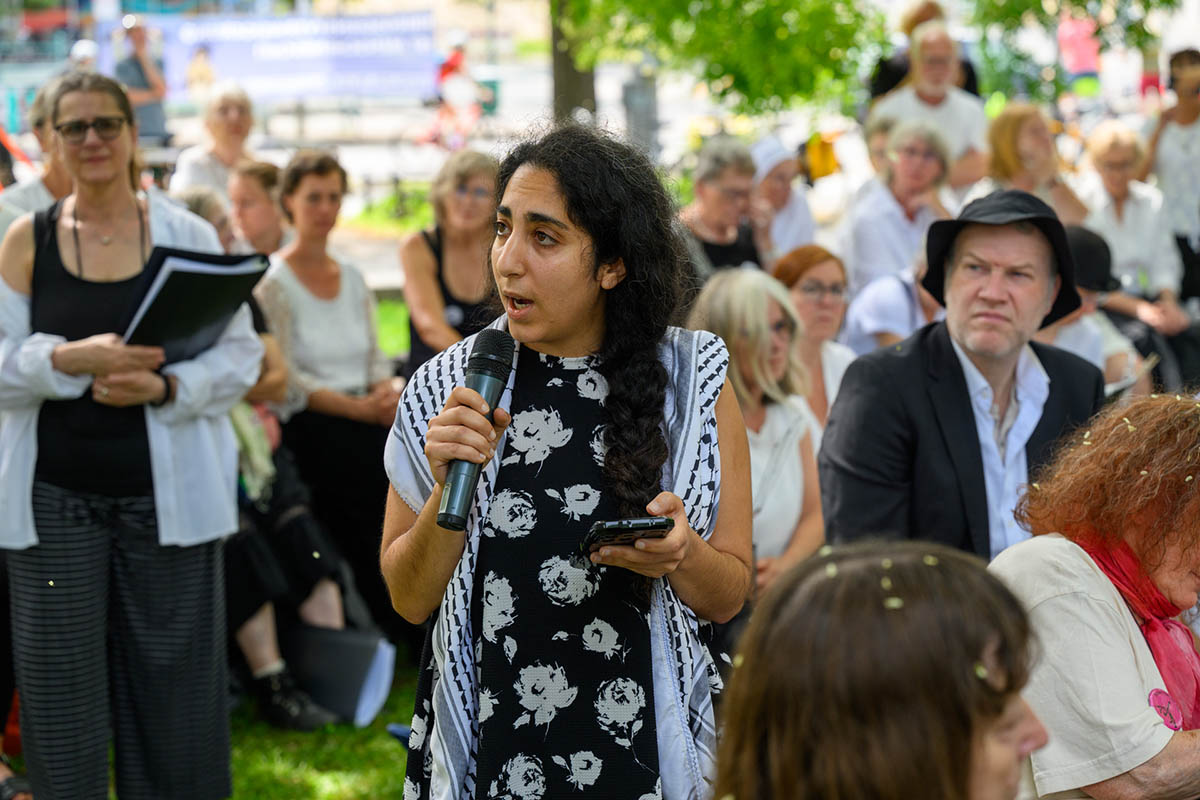 Konzert des Protestorchesters Lebenslaute zum 80ten Jahrestags des Atombombenabwurfs auf Nagsaki, Potsdam, 09.08.2025: Array