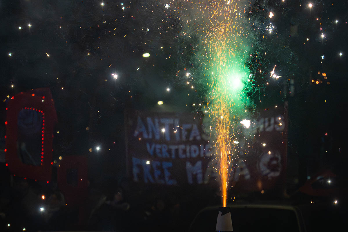 Silvesterdemo gegen Knäste und für die Freilassung politischer Gefangener: 