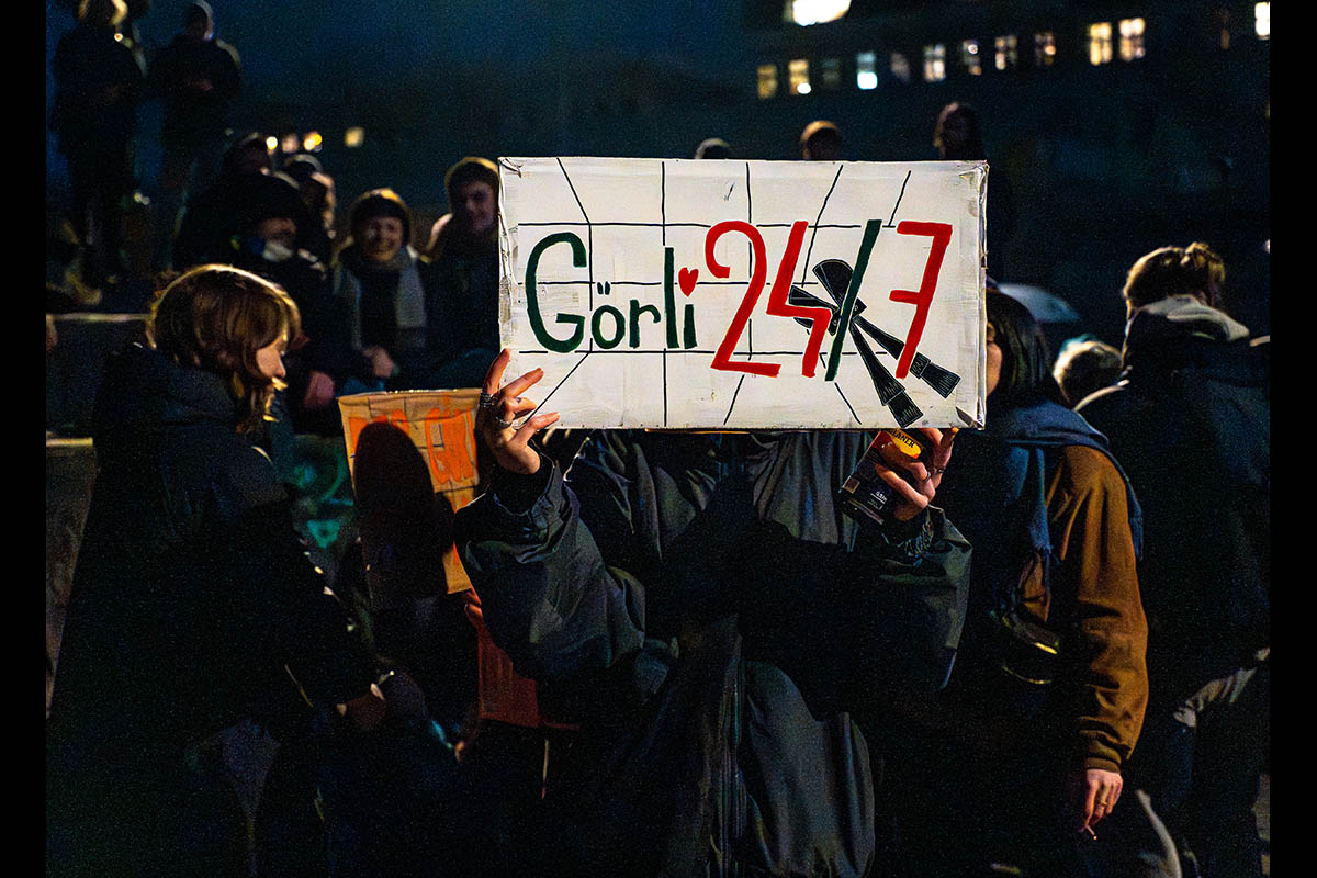 Protest gegen die nächtliche Schließung des Görlitzer Parks: 