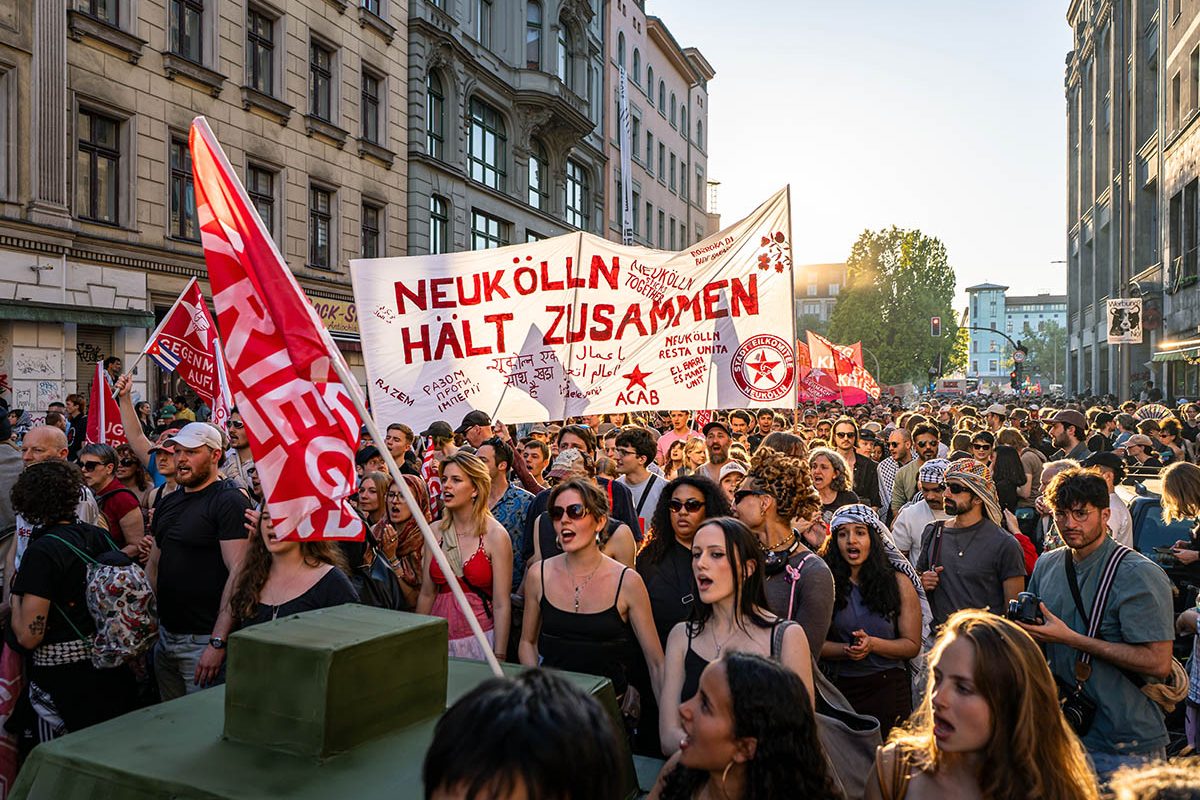 Chaotischer Erster Mai in Kreuzberg: 