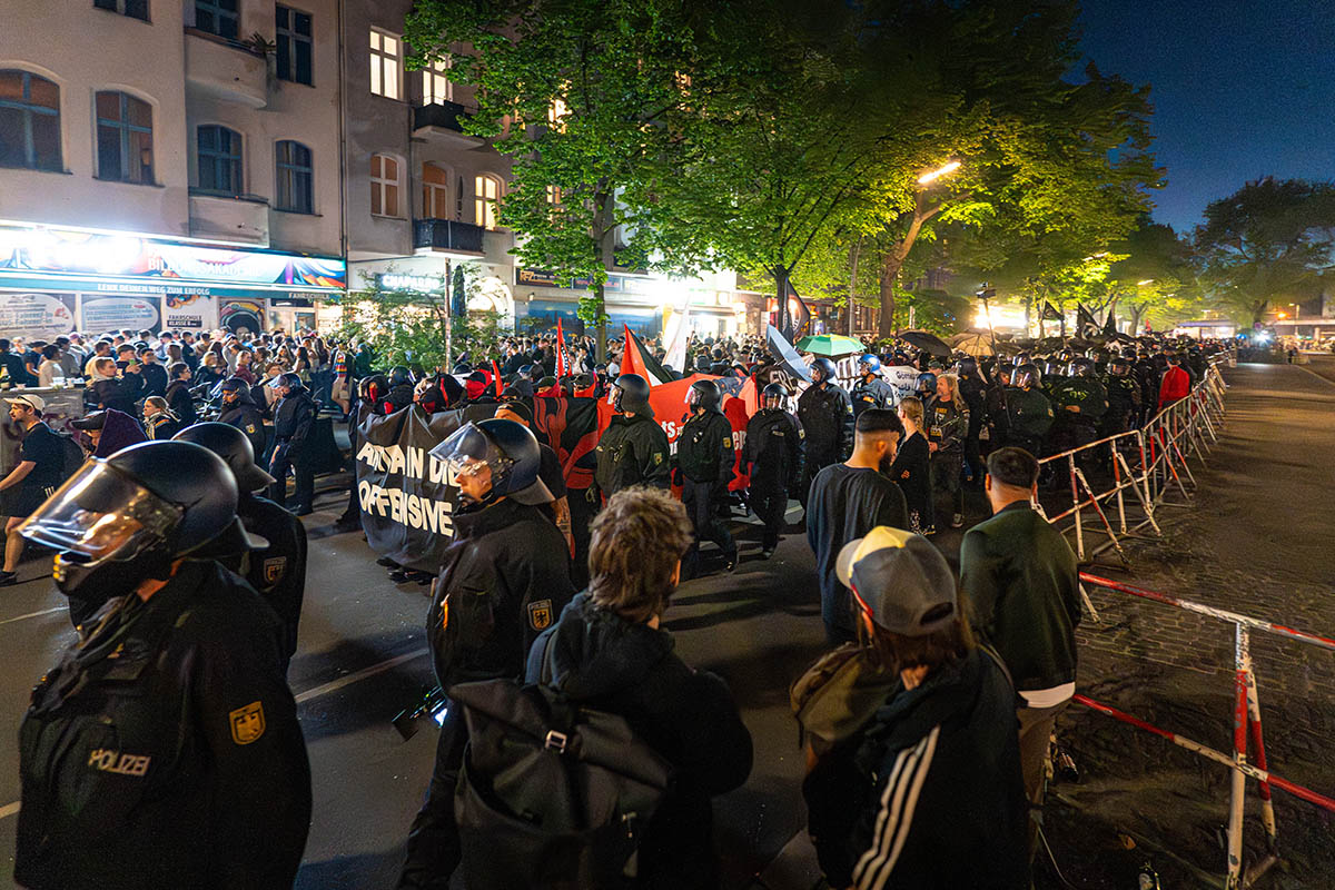 Chaotischer Erster Mai in Kreuzberg: 