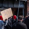 Demonstration gegen die digitale Aufrüstung der Polizei:    Array