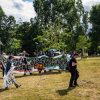 Demonstration gegen die digitale Aufrüstung der Polizei:    Array