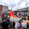 Demonstration gegen KI-Überwachung:    
