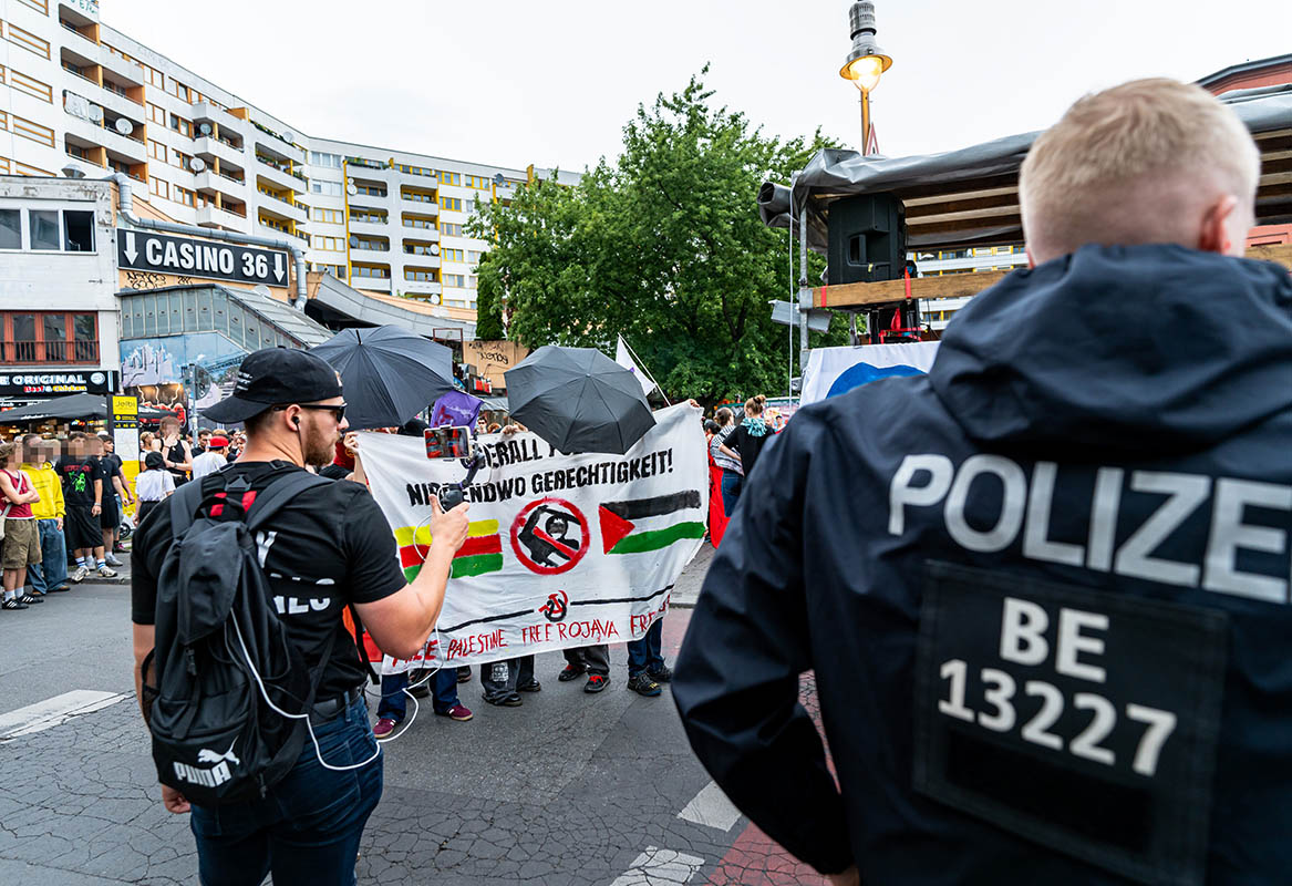 Demonstration gegen KI-Überwachung: 