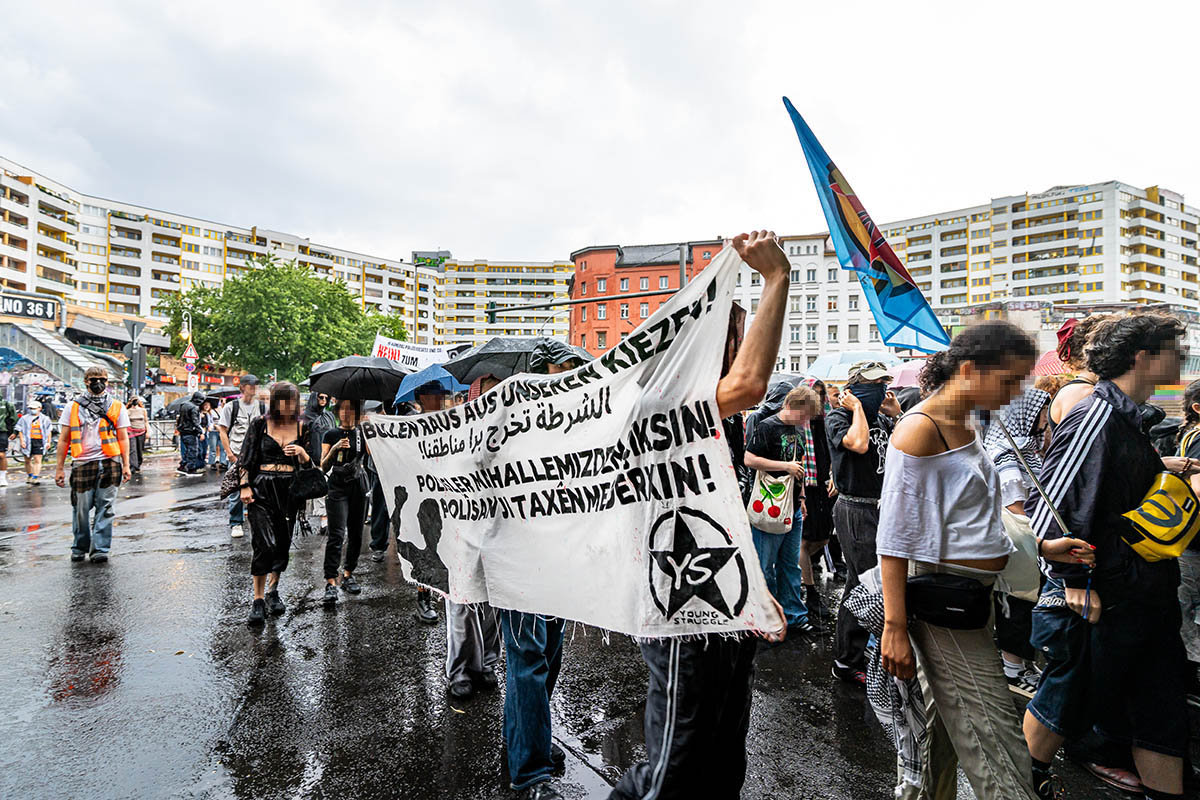 Demonstration gegen KI-Überwachung: 