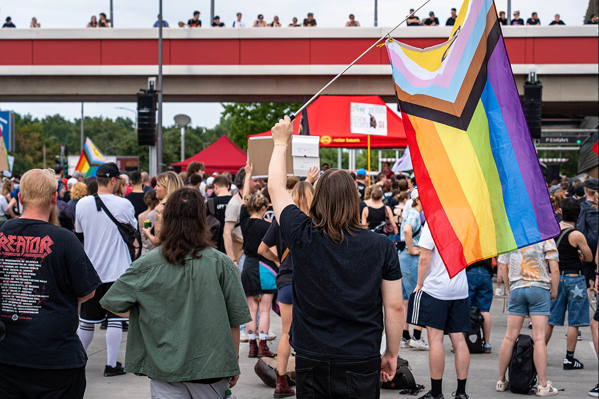 Protest gegen AfD-Wahlkampfstart in Marzahn: 