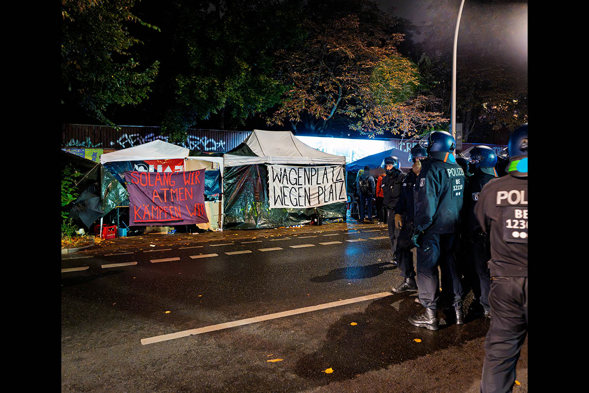 Illegale Räumung des Hugohaus durch die Polizei: 